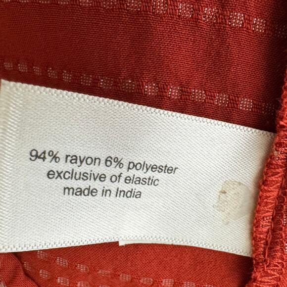 Lane Bryant Stripes Flutter-Sleeve Off-The-Shoulder Subtle Swing Top 22 / 24 Red - Picture 5 of 9